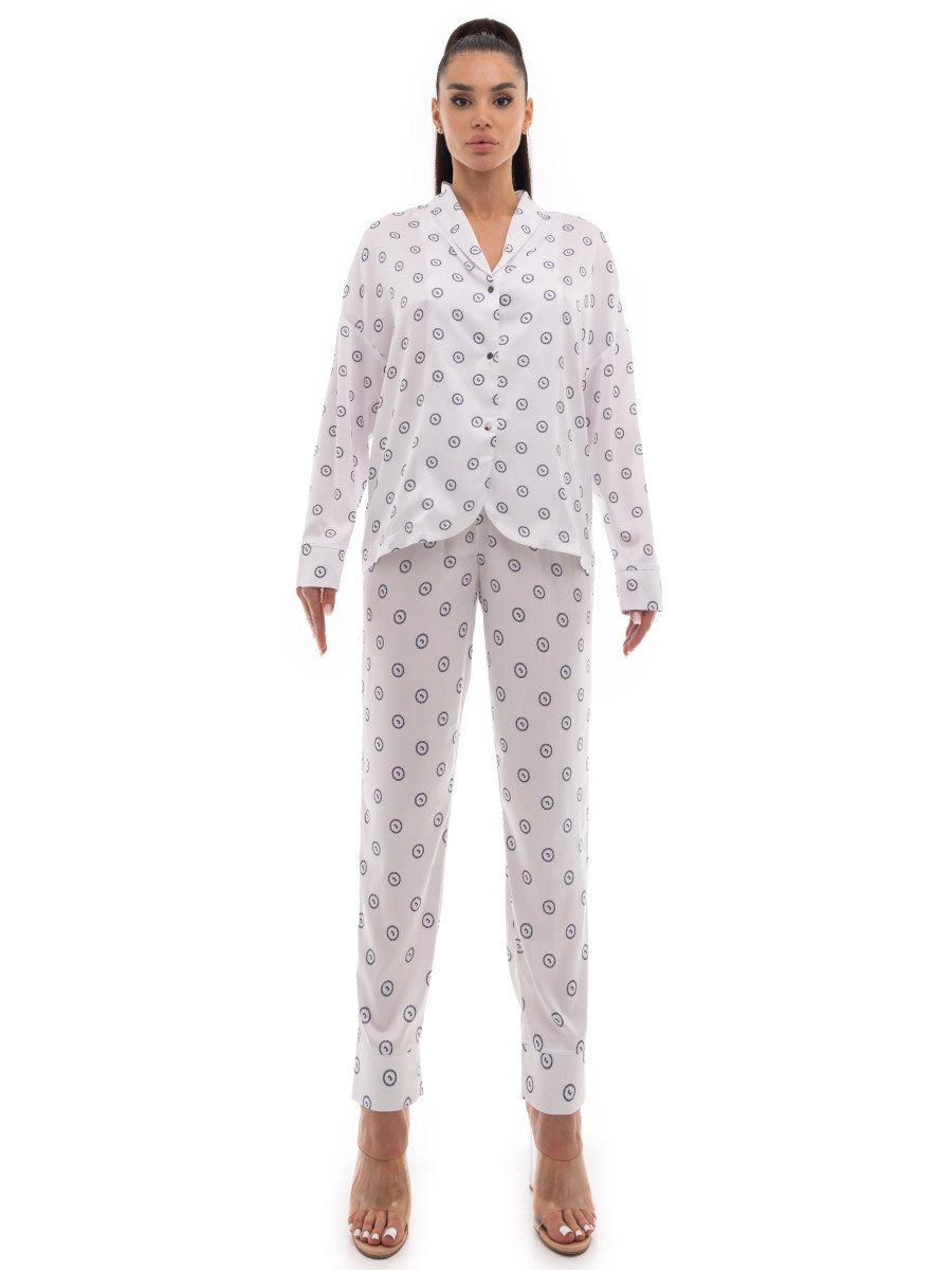Костюм silk white logo