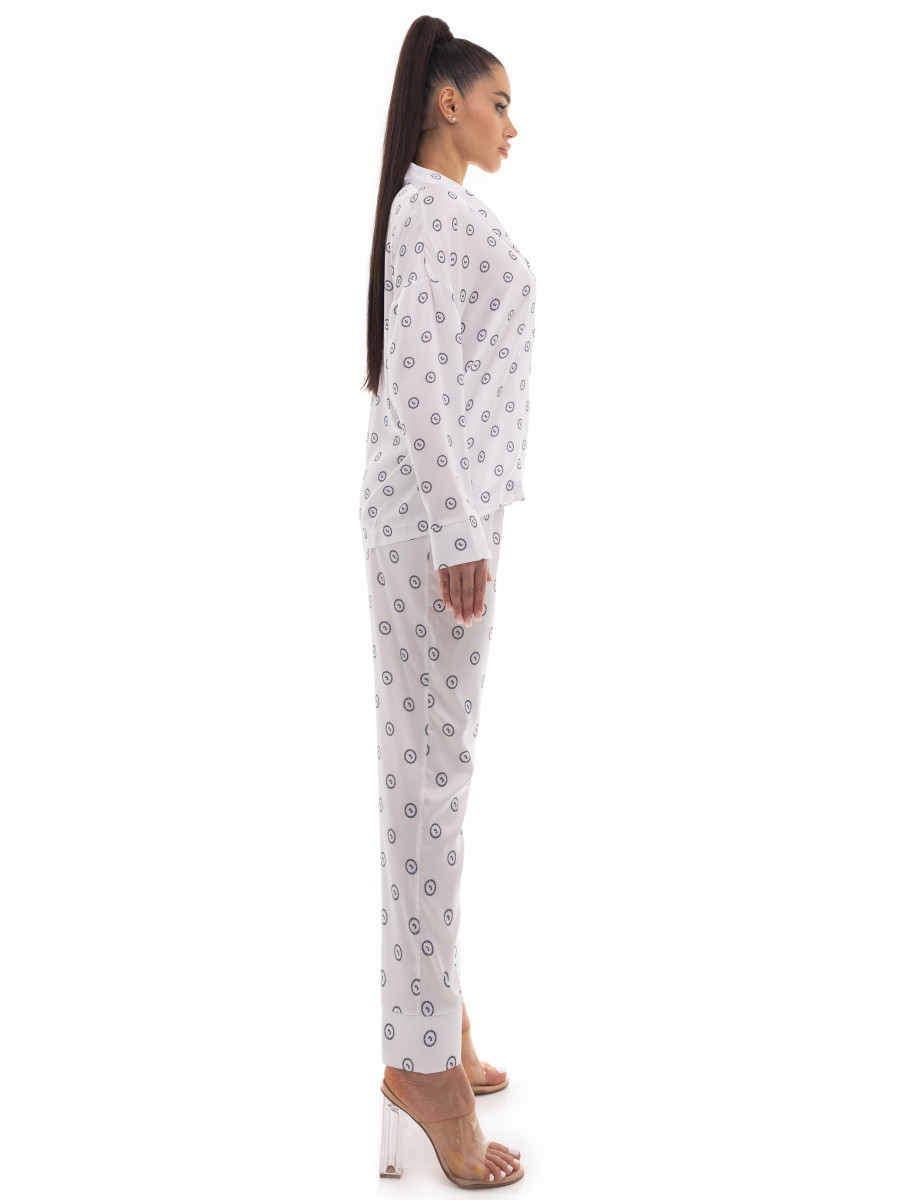 Костюм silk white logo