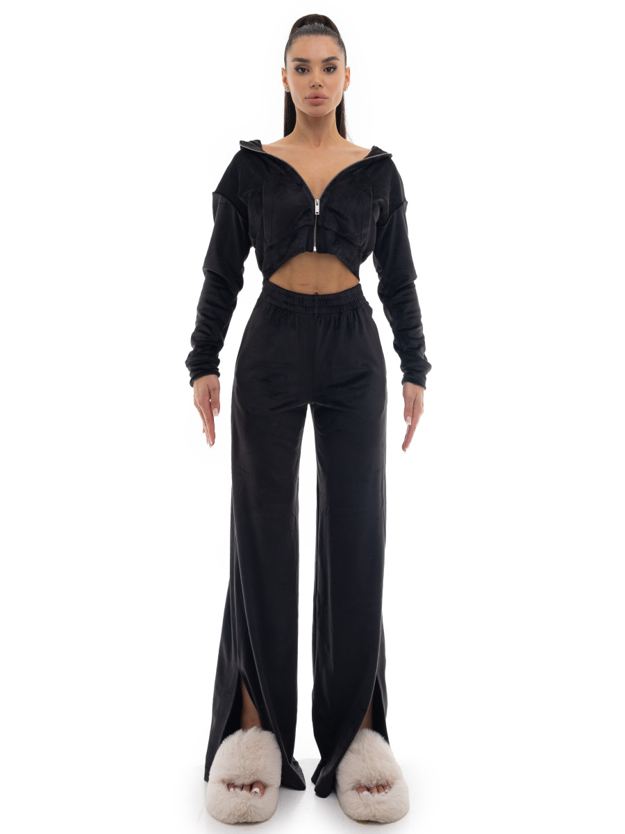 Plush velour suit