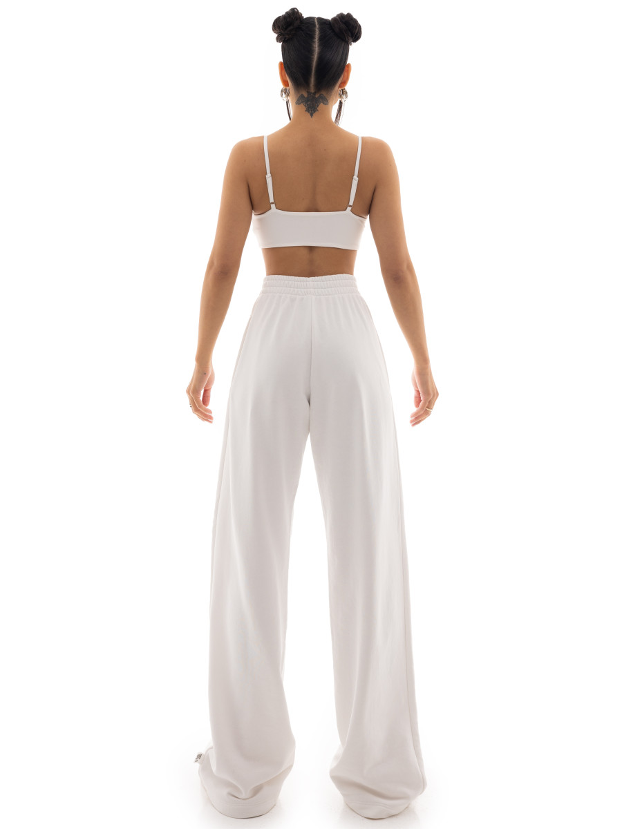 Wide zip pants
