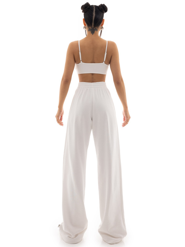 Wide zip pants