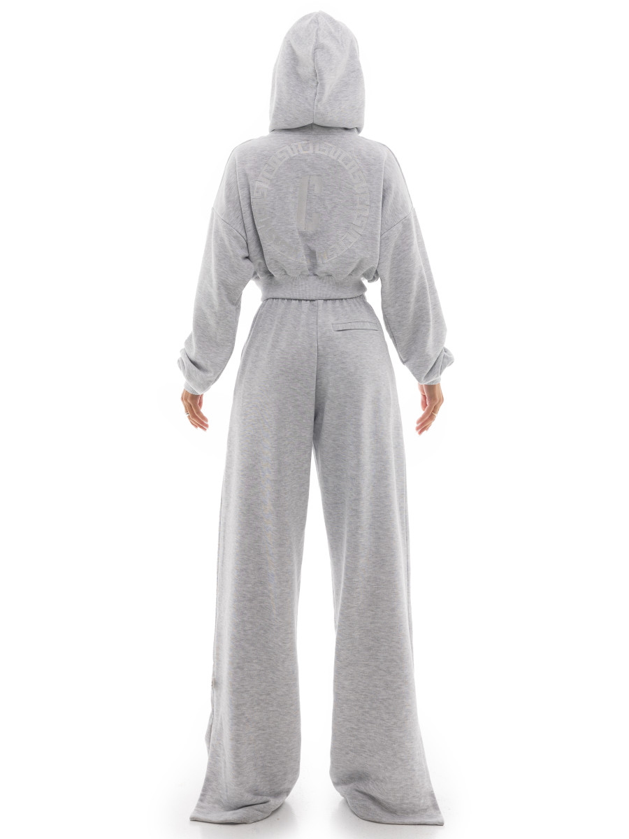 Wide zip pants