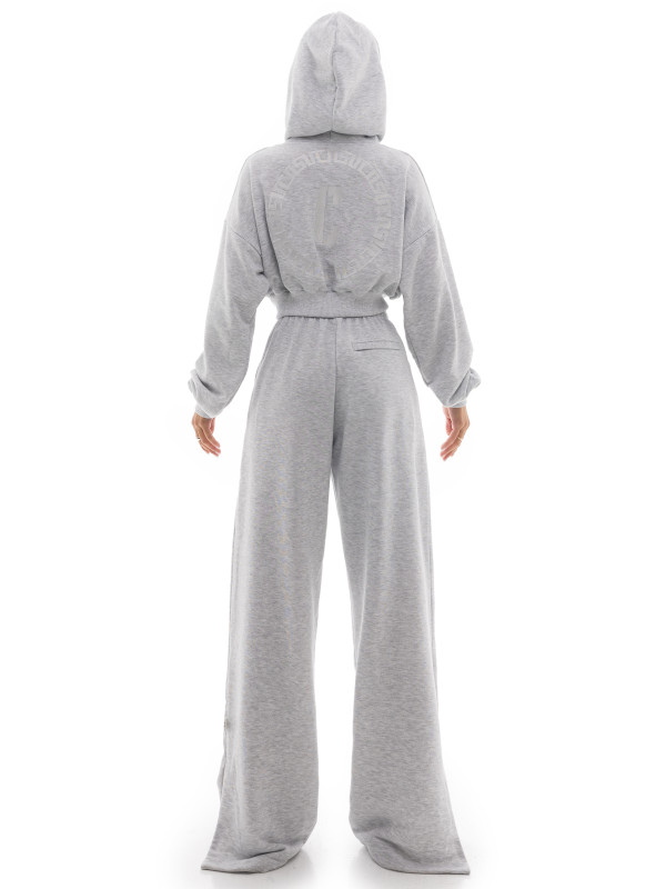Wide zip pants