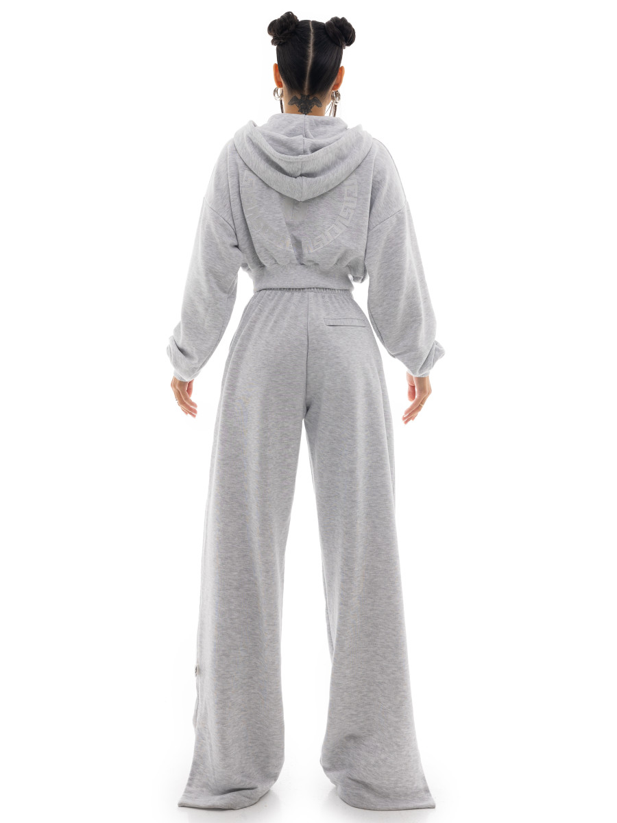 Wide zip pants