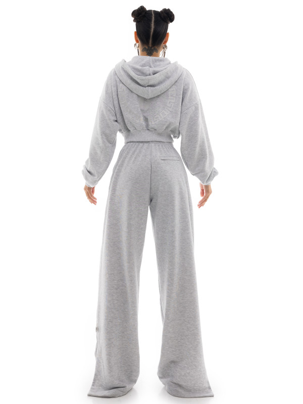 Wide zip pants
