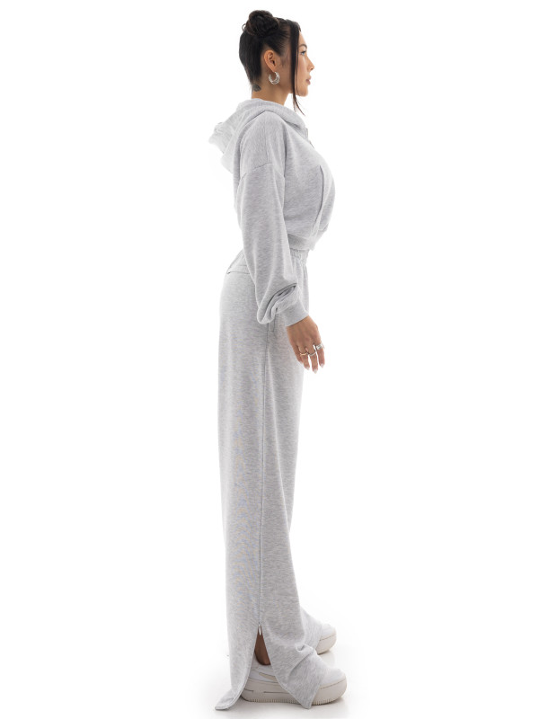 Wide zip pants