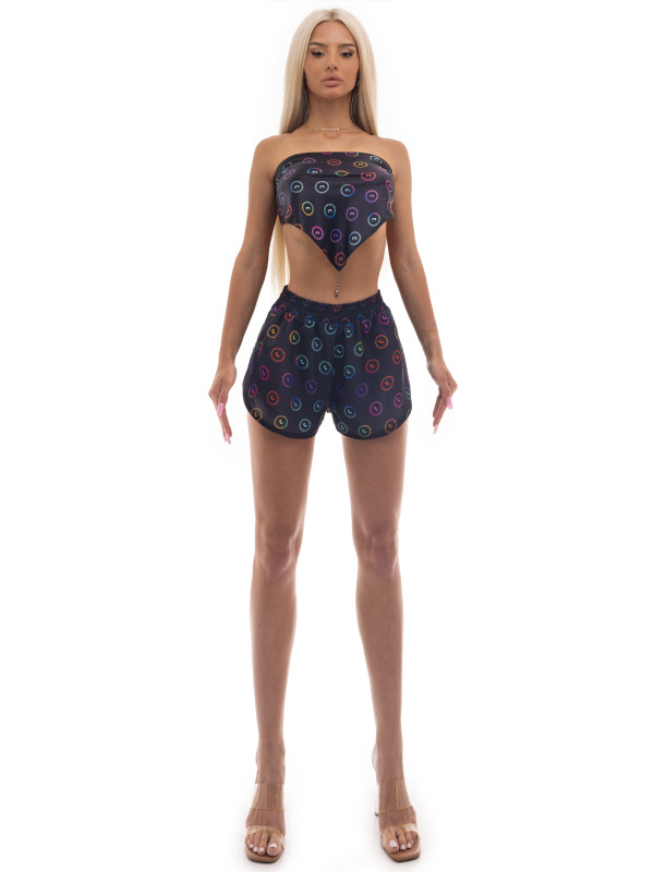 bandana silk top